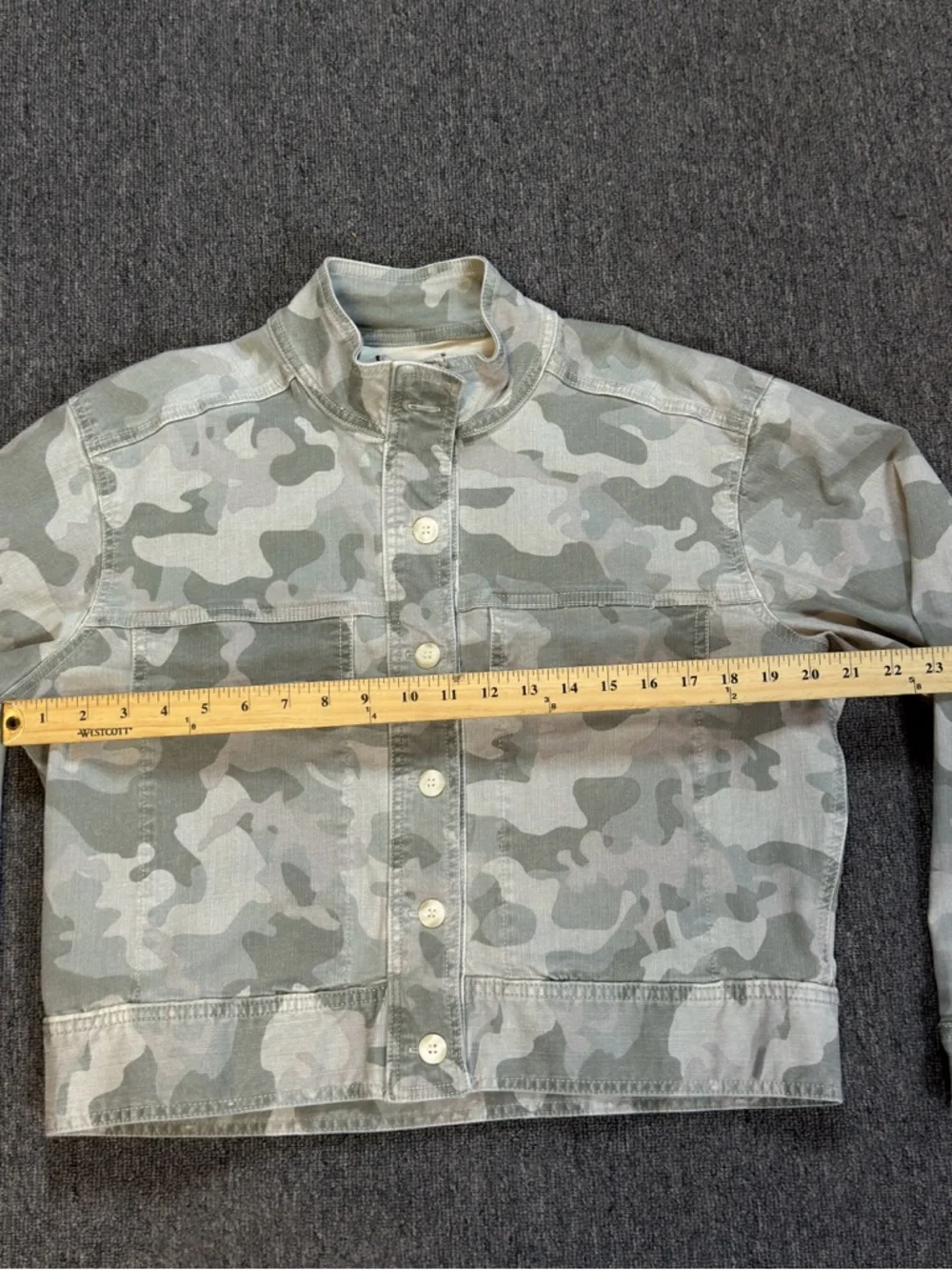 Dear John Light Gray Camouflage Utility Jacket Women’s Size Small NEW - Picture 8 of 14